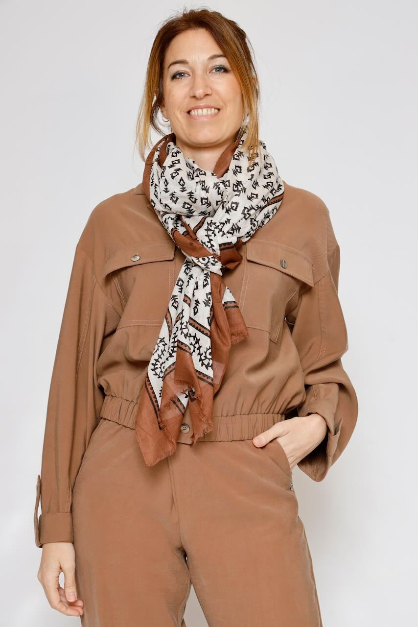 PAÑUELO SER366-MARRON