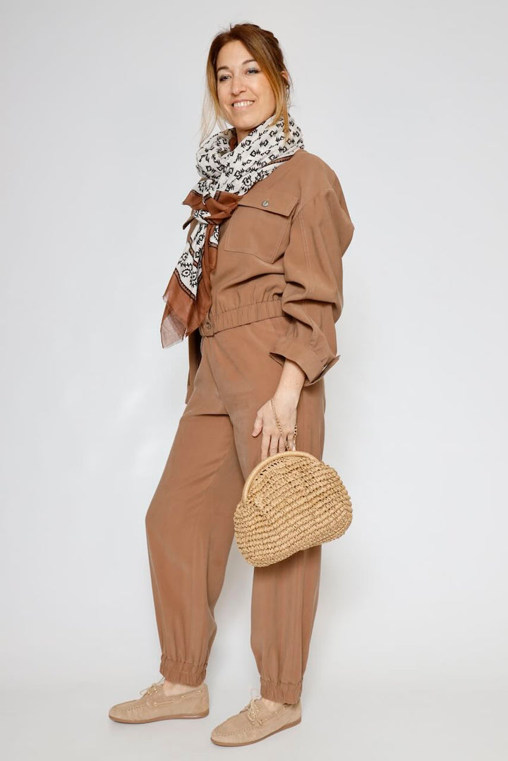 CHAQUETA CAMISA V0O3DIQ000-MARRON