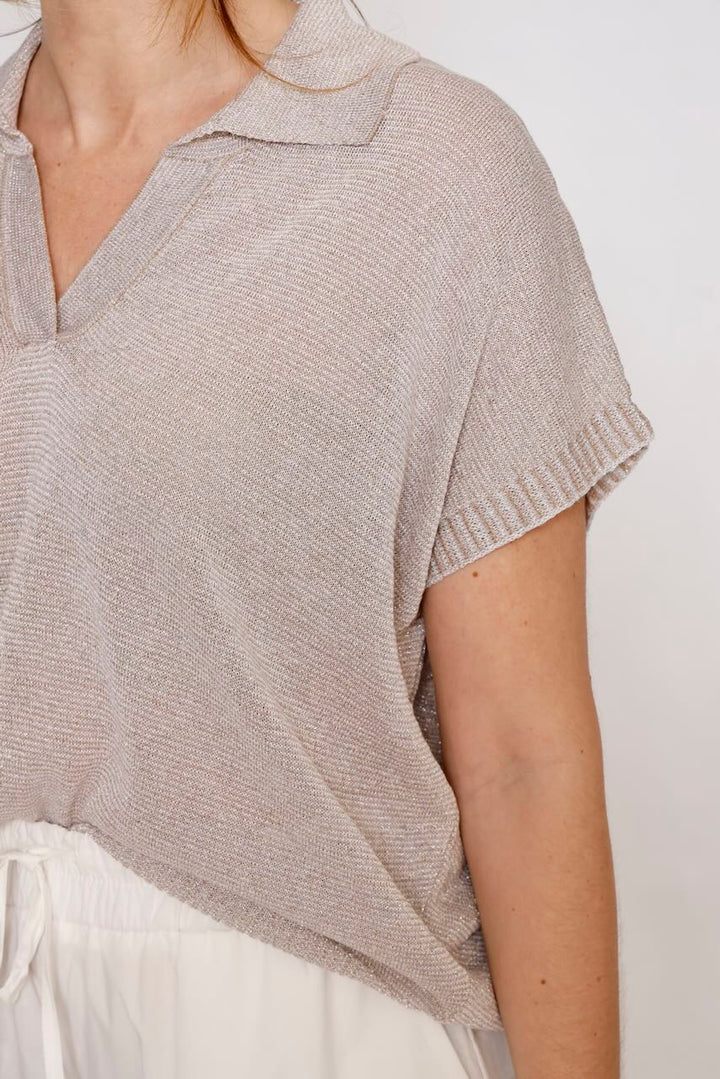 BLUSA PUNTO BY10032-BEIGE