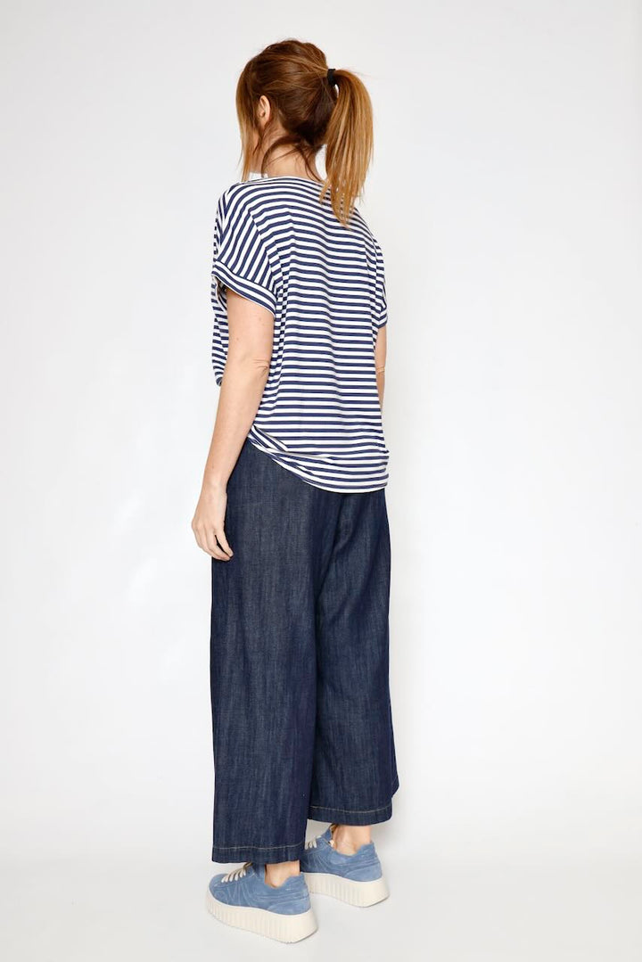 CAMISETA P26BU415-BLANCO/AZUL