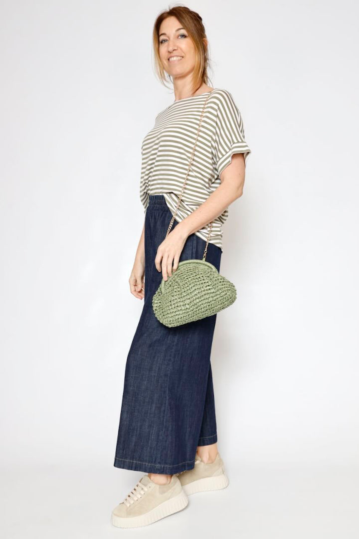 CAMISETA P26BU415-BLANCO/MILITAR