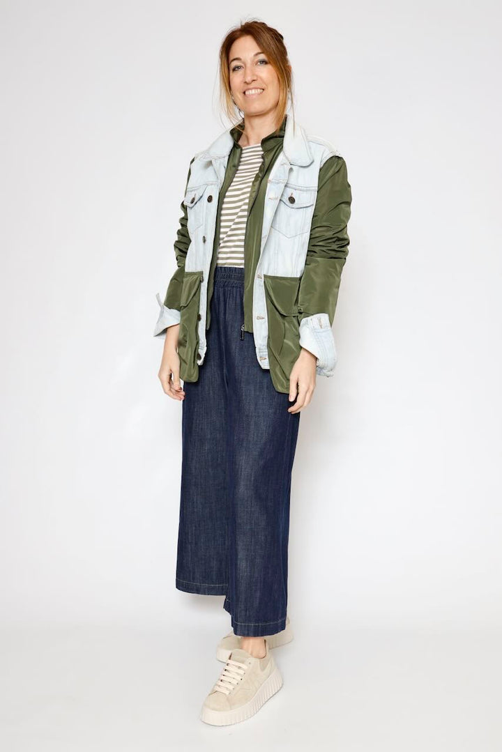 CAMISETA P26BU415-BLANCO/MILITAR