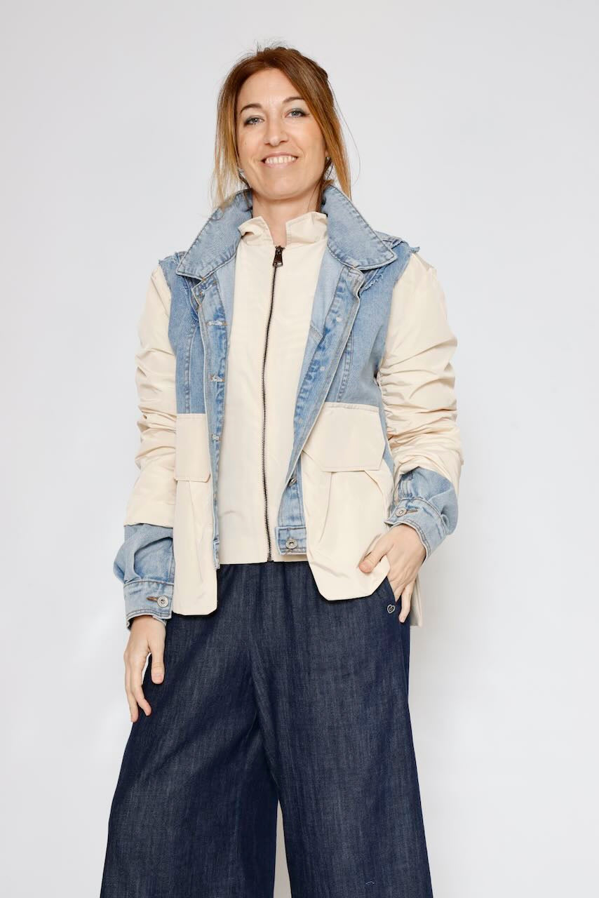 CHAQUETA BOMBER P26DL623A-BEIGE