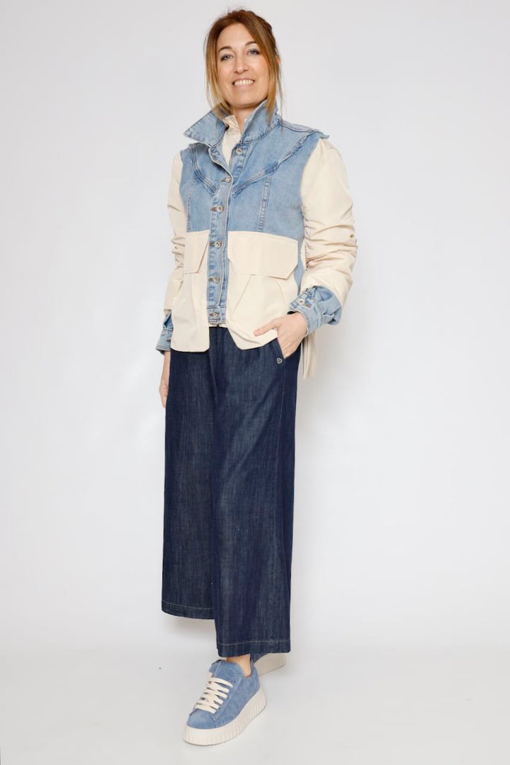 CHAQUETA BOMBER P26DL623A-BEIGE