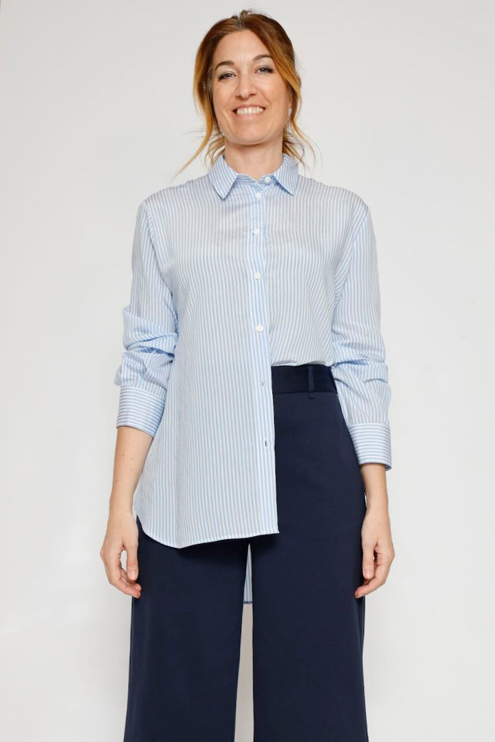 CAMISA CJZ6LDU-BLANCO/AZZURRO