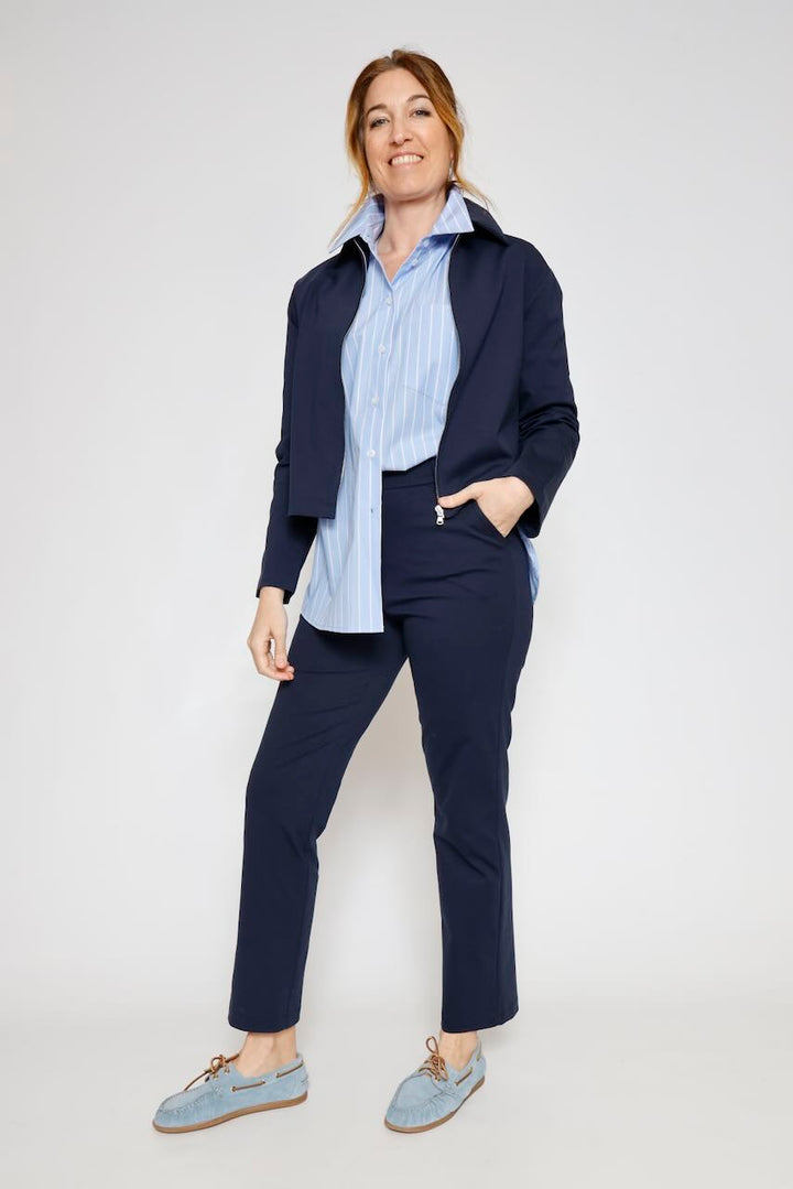 CAMISA 63-7031-BLANCO/CELESTE