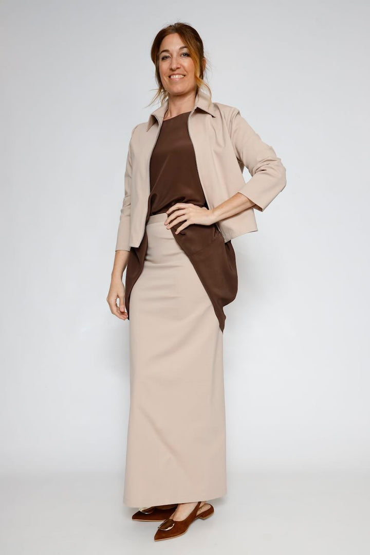 FALDA BY10245-BEIGE