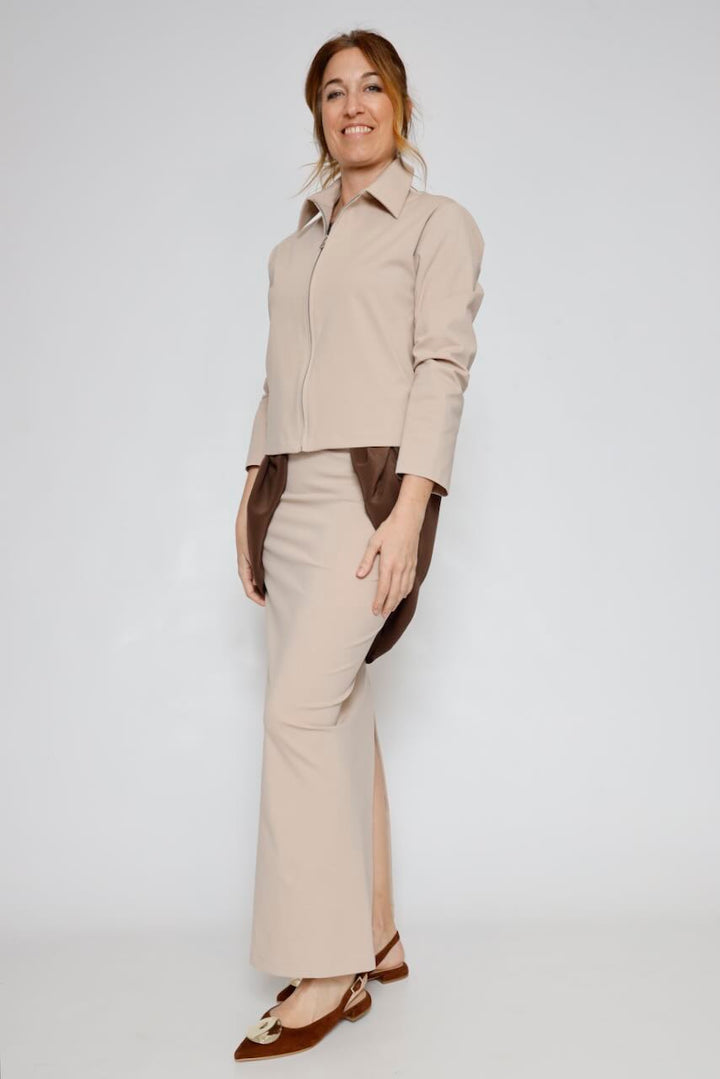FALDA BY10245-BEIGE