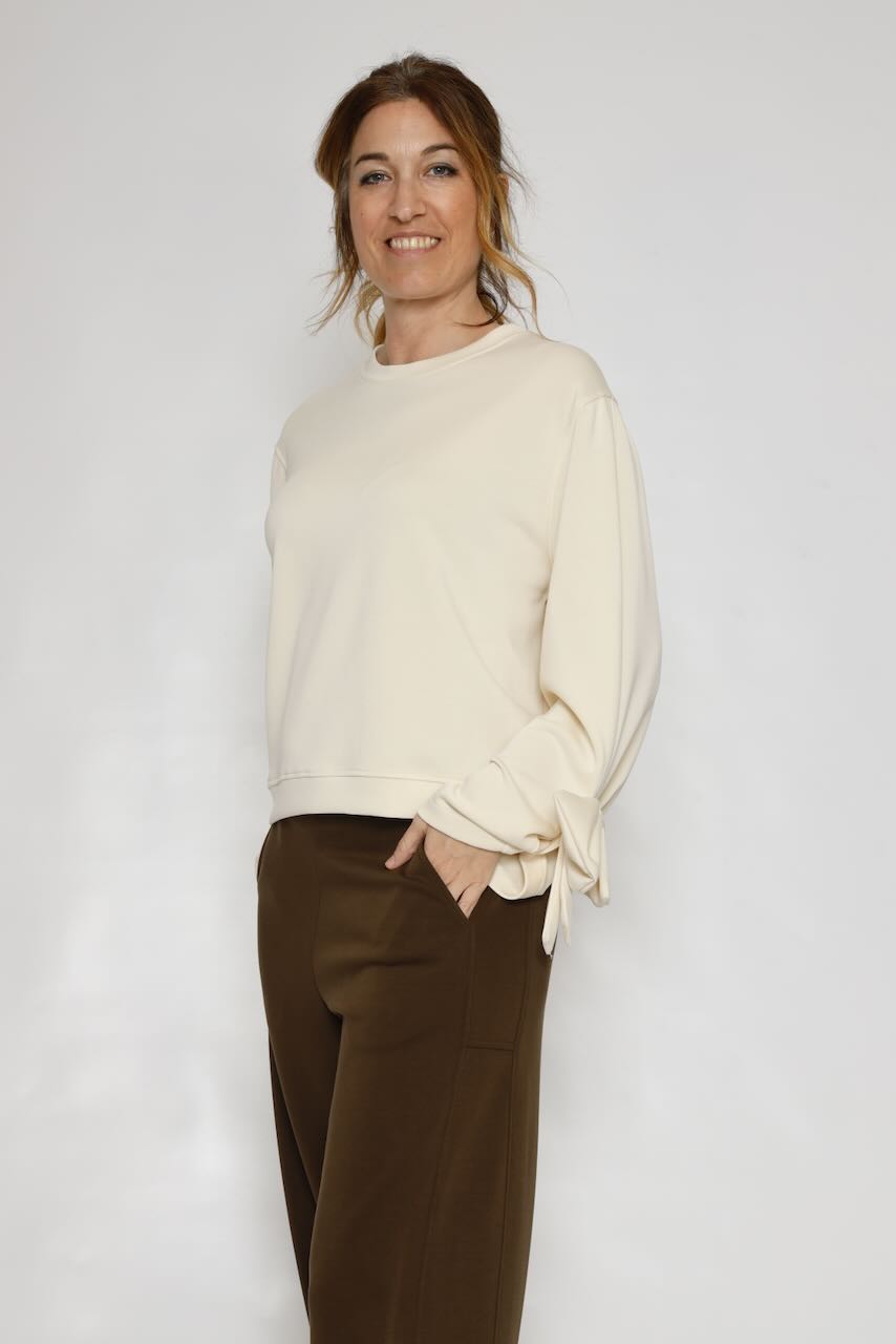 SUDADERA P26DD409-LATTE