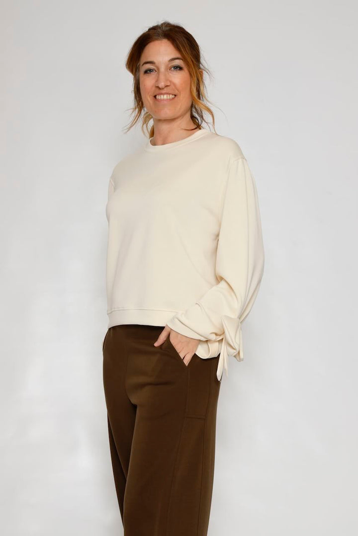 SUDADERA P26DD409-LATTE