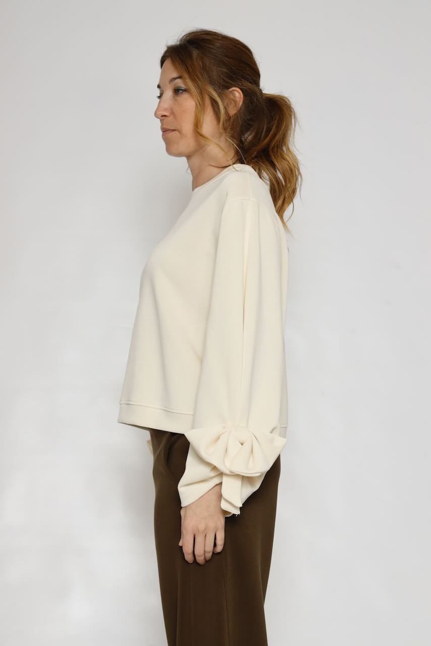 SUDADERA P26DD409-LATTE