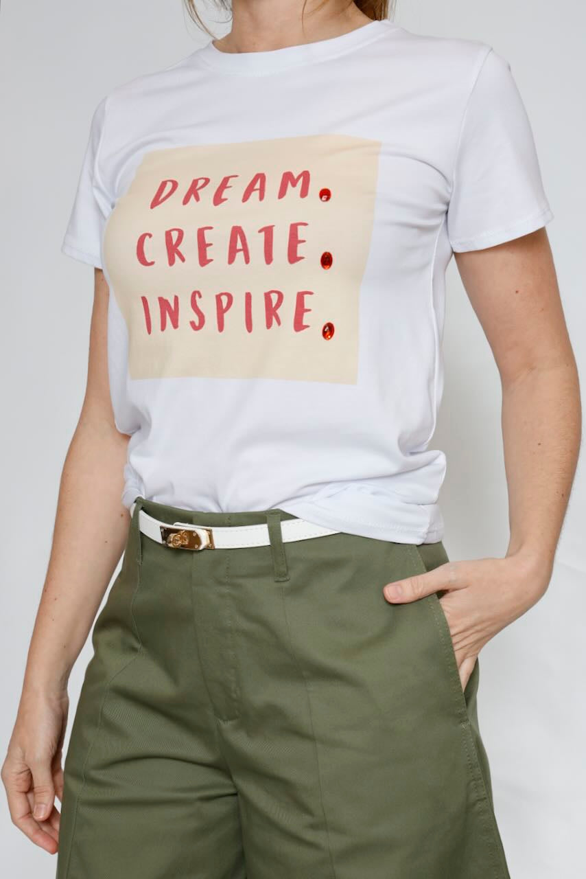 CAMISETA T7091248-BLANCO