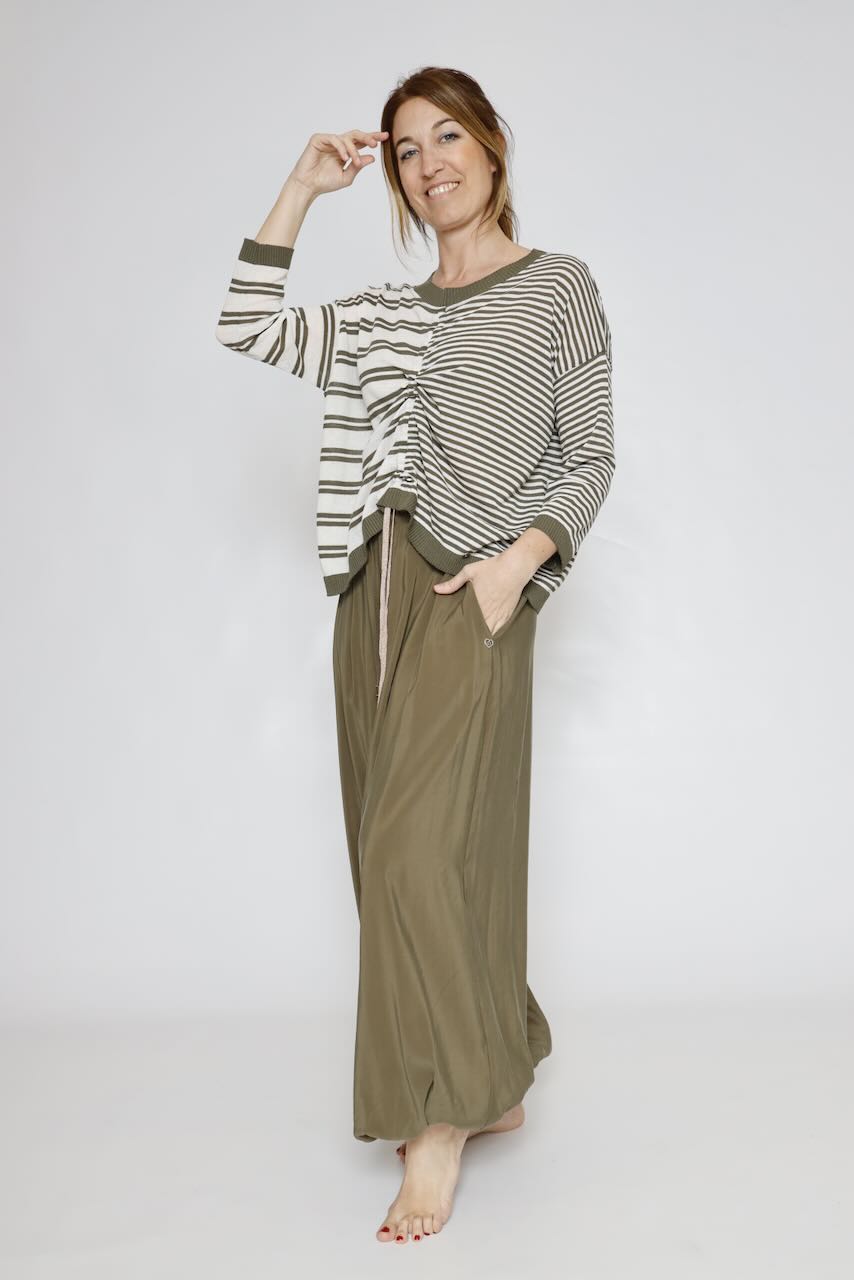 Jersey M840526132-MILITAR/BLANCO