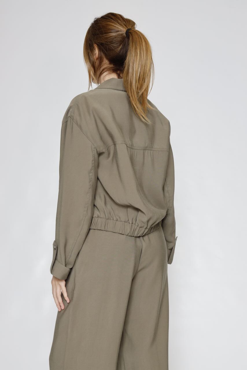 CHAQUETA CAMISA V0O3DIQ000-MILITAR