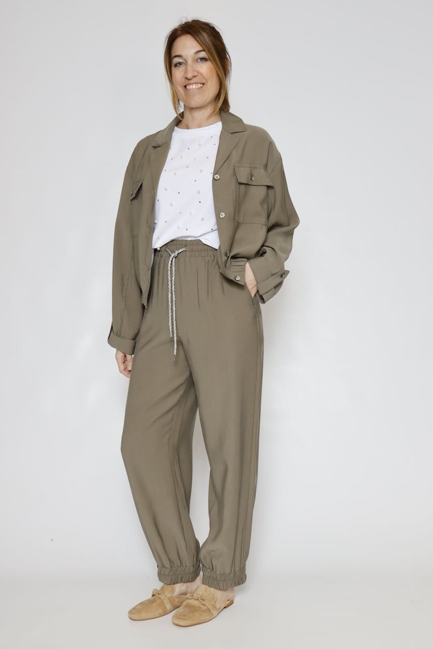 CHAQUETA CAMISA V0O3DIQ000-MILITAR