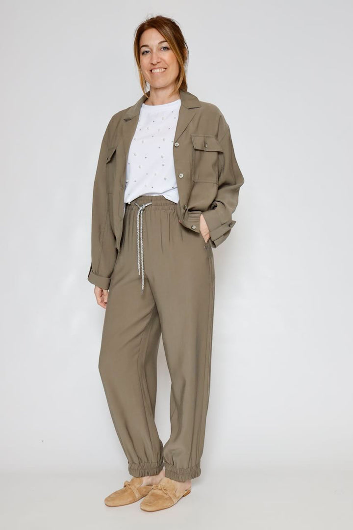 CHAQUETA CAMISA V0O3DIQ000-MILITAR