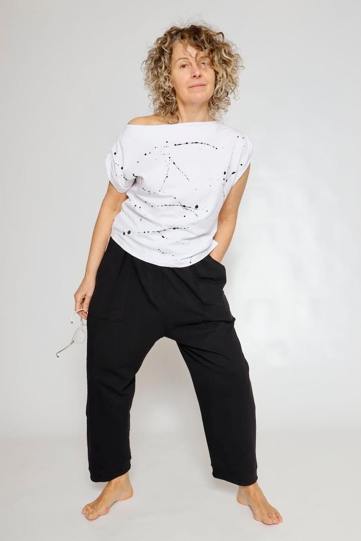 PANTS P4UT0895-BLACK