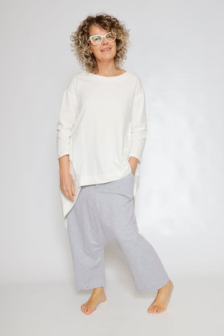 ZIP T-SHIRT P4UP0126-WHITE