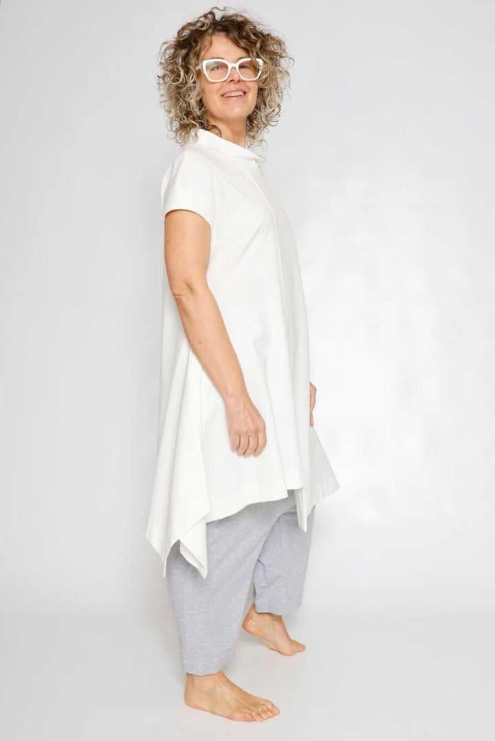 ZIP T-SHIRT P4UP0126-WHITE
