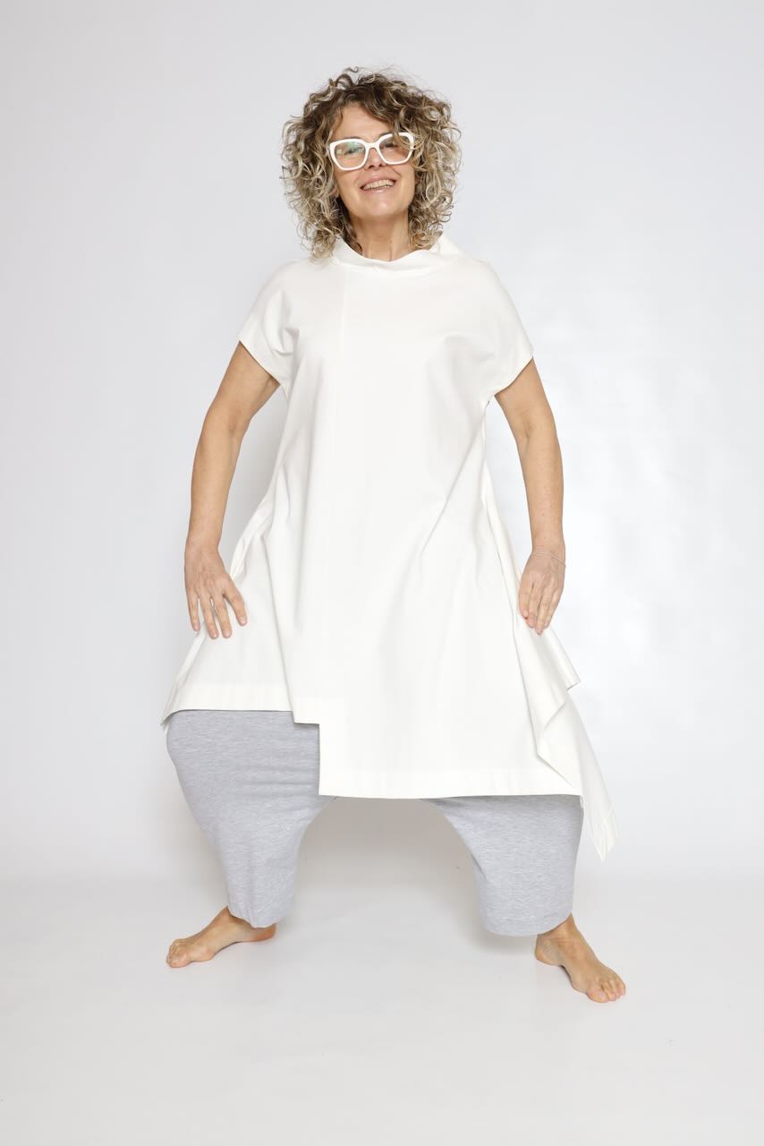ZIP T-SHIRT P4UP0126-WHITE