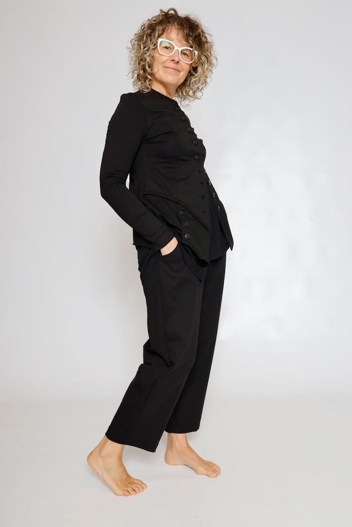 CHAQUETA BOTONES P4UU0188-NEGRO