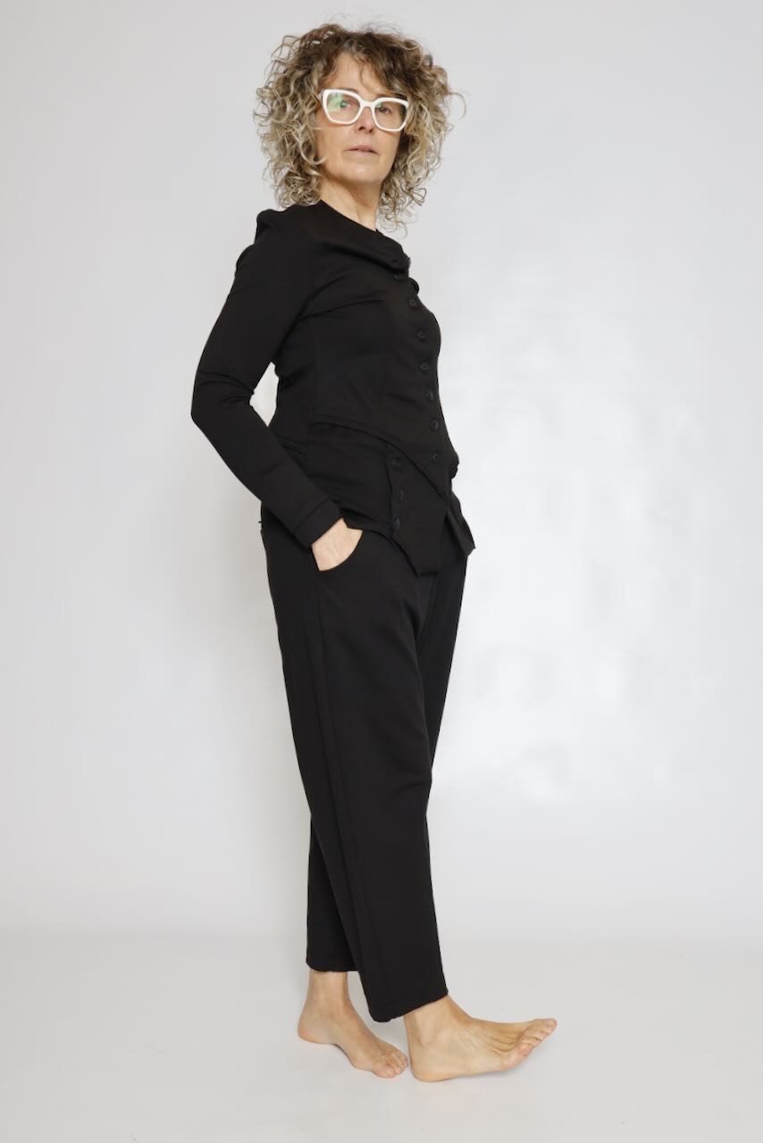 PANTS P3UP0811-BLACK