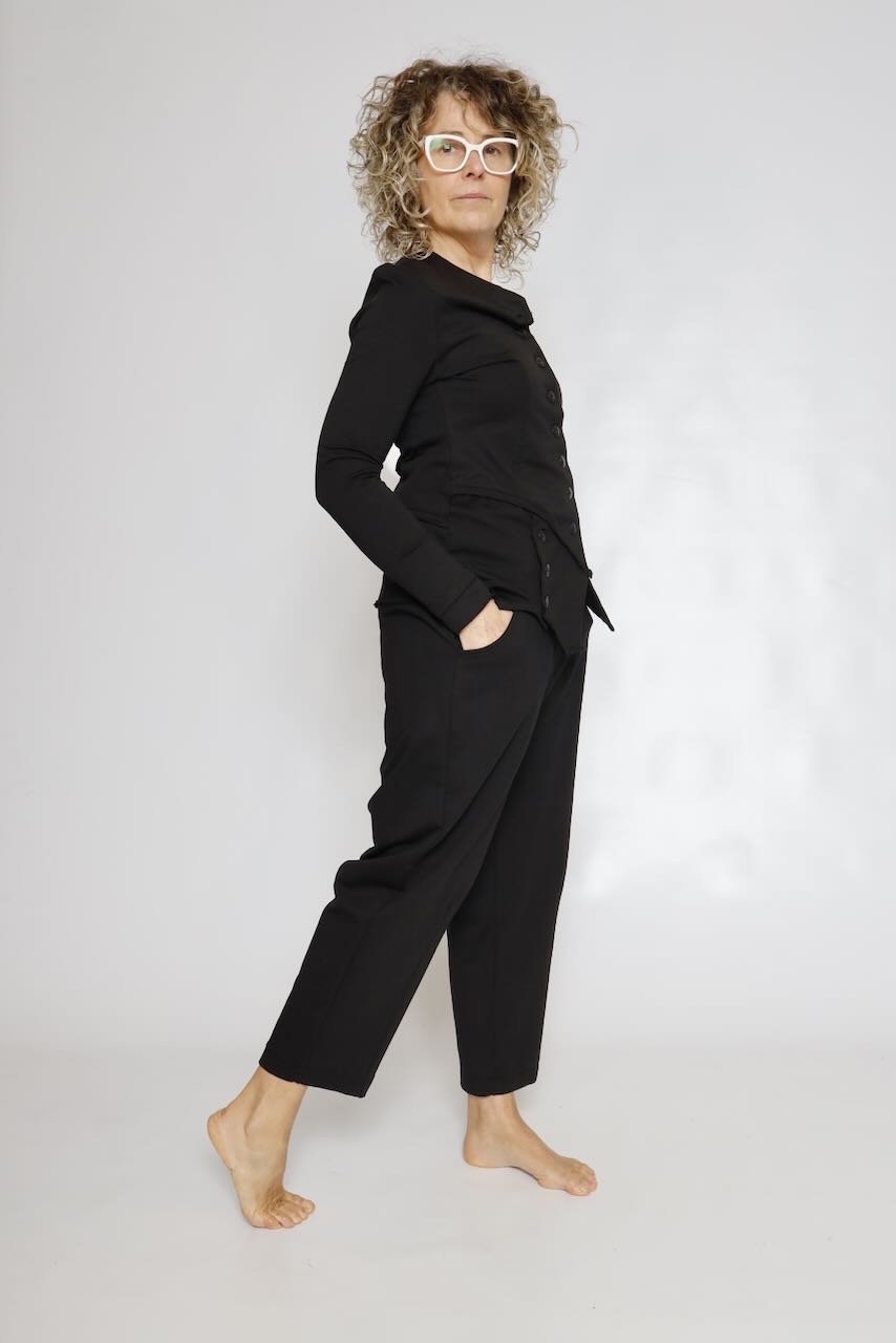 CHAQUETA BOTONES P4UU0188-NEGRO