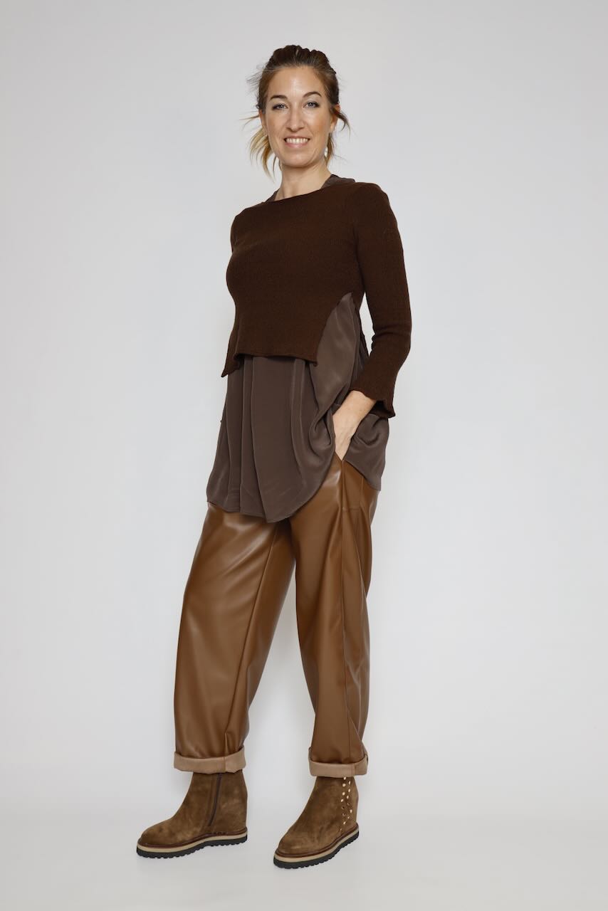 PANTALÓN A25DD214-MARRON