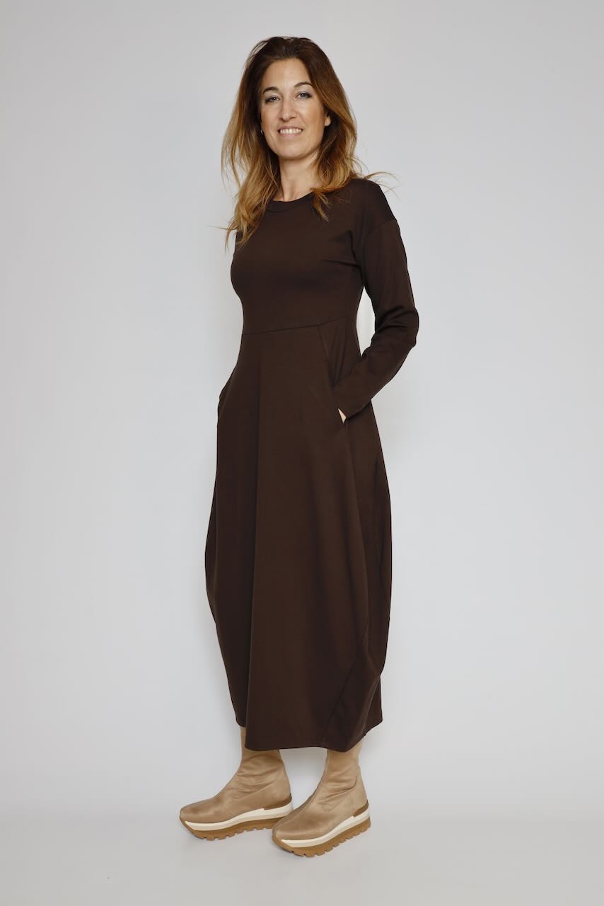 VESTIDO A25AP701-MARRON