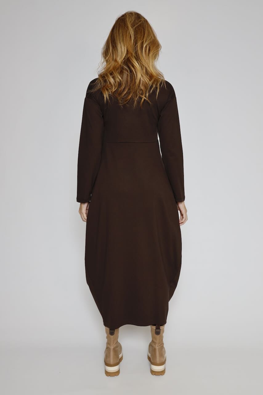 VESTIDO A25AP701-MARRON