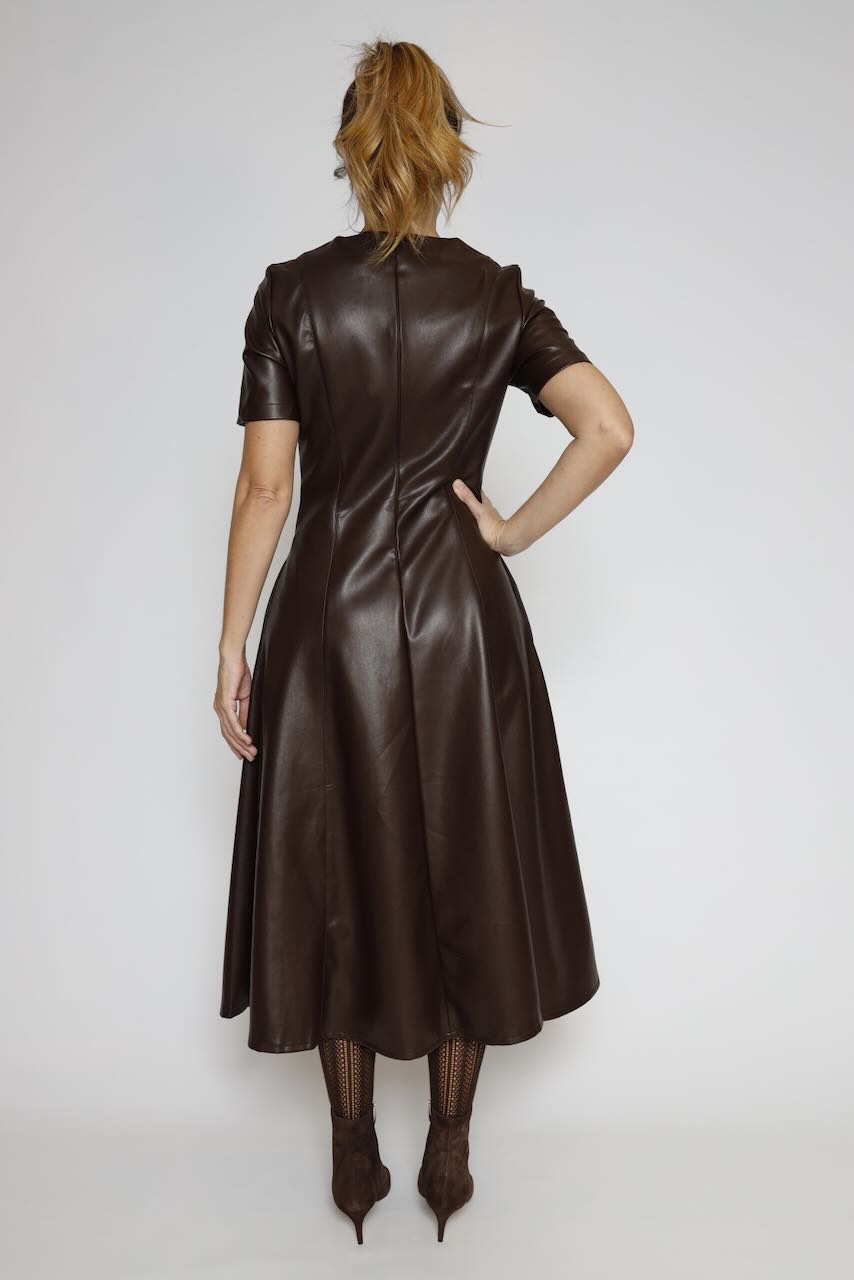 VESTIDO A25MO701-MARRON