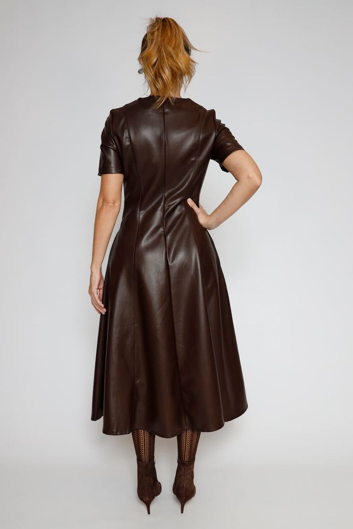 VESTIDO A25MO701-MARRON