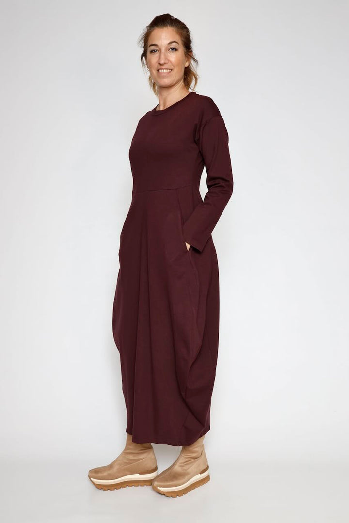 VESTIDO A25AP701-BURDEOS