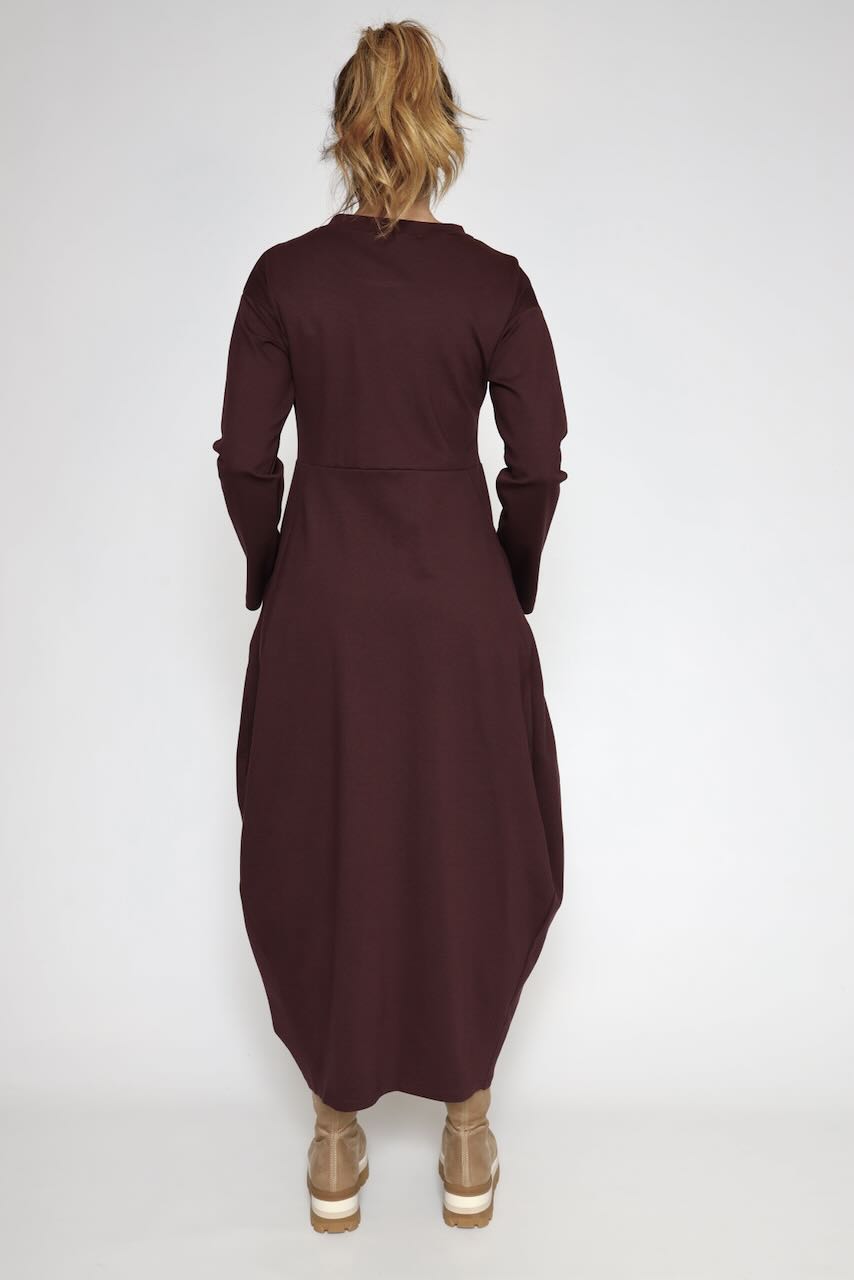 VESTIDO A25AP701-BURDEOS