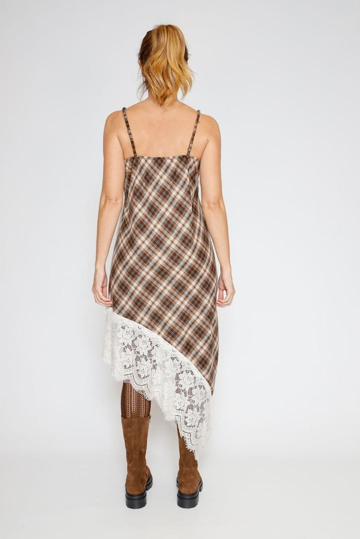 VESTIDO A25RU701-MULTI MARRON