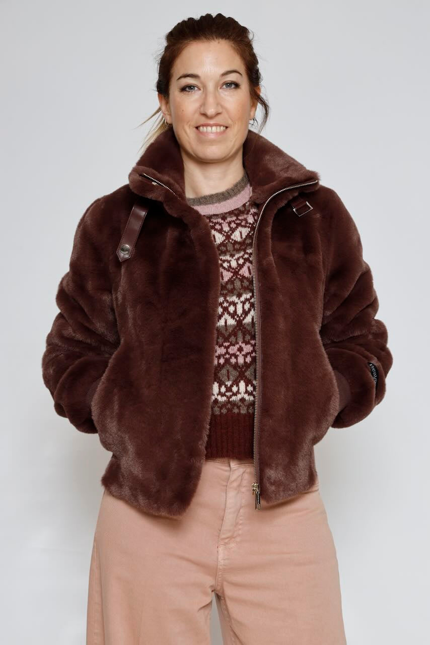 CHAQUETA AMBRA.7002511-BURDEOS