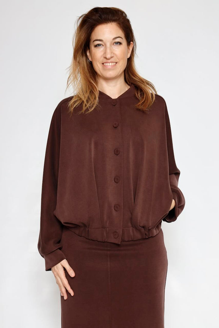 BOMBER BY09158-MARRON