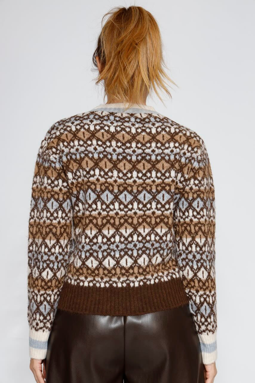 JERSEY 12695-LATTE/MARRRON