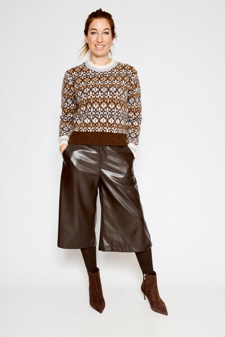 JERSEY 12695-LATTE/MARRRON