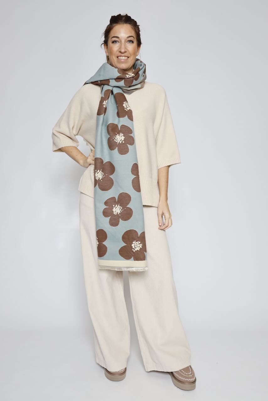 BUFANDA 9437RE-CELESTE