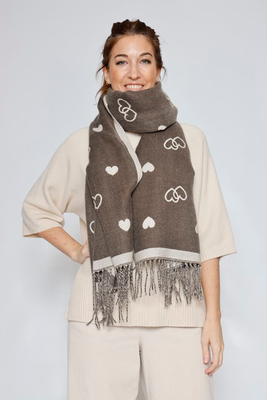 BUFANDA YF6683-MARRON