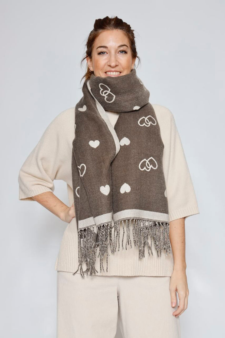 BUFANDA YF6683-MARRON