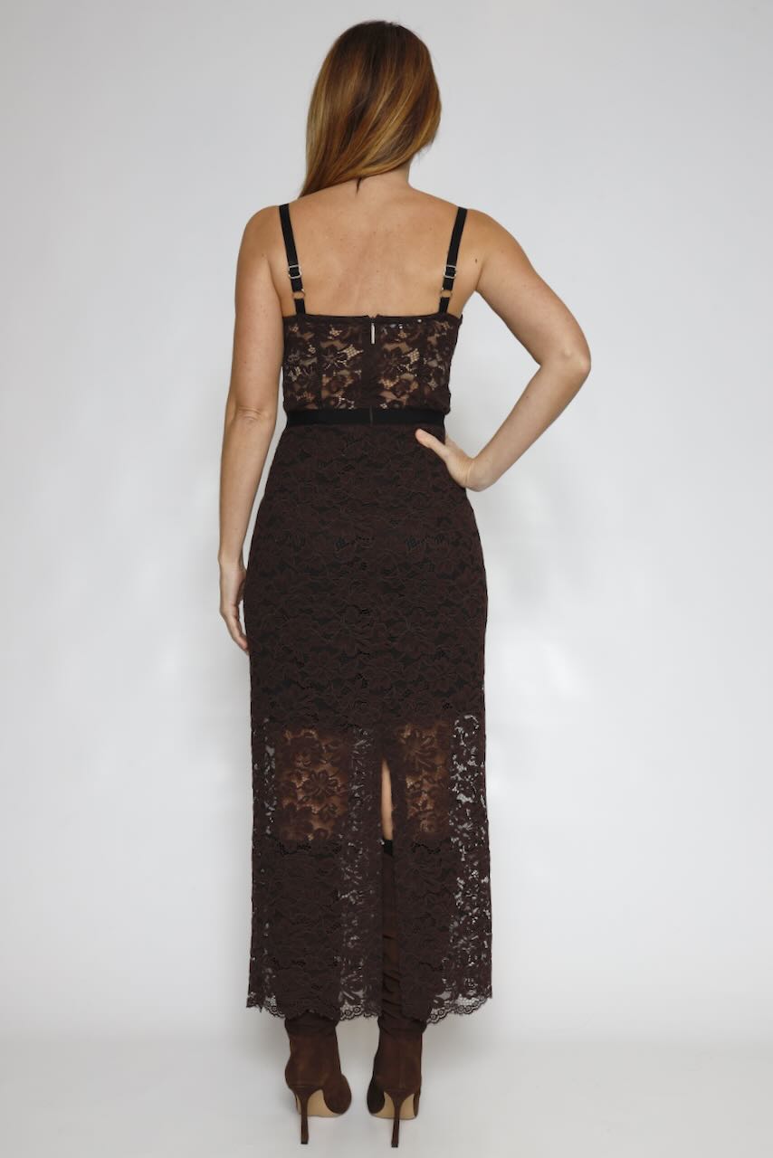 VESTIDO AFVZKMA-MARRON