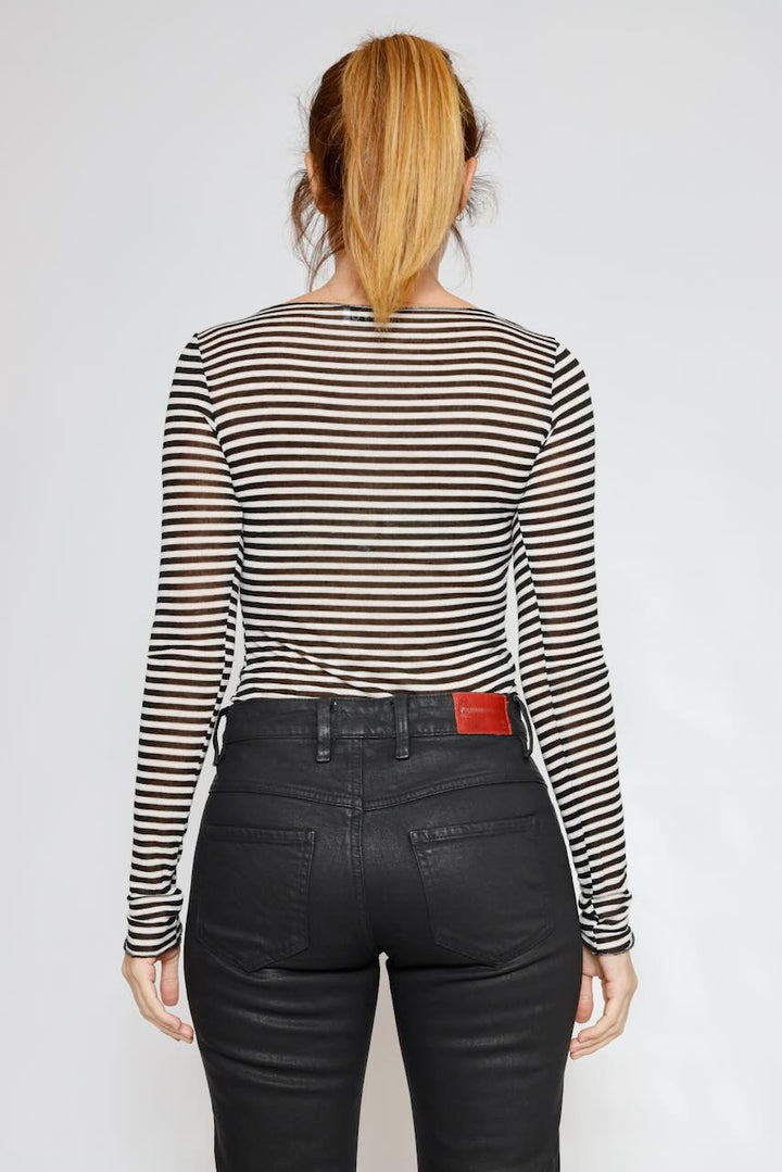 CAMISETA BY09143-RAYAS BLANCO