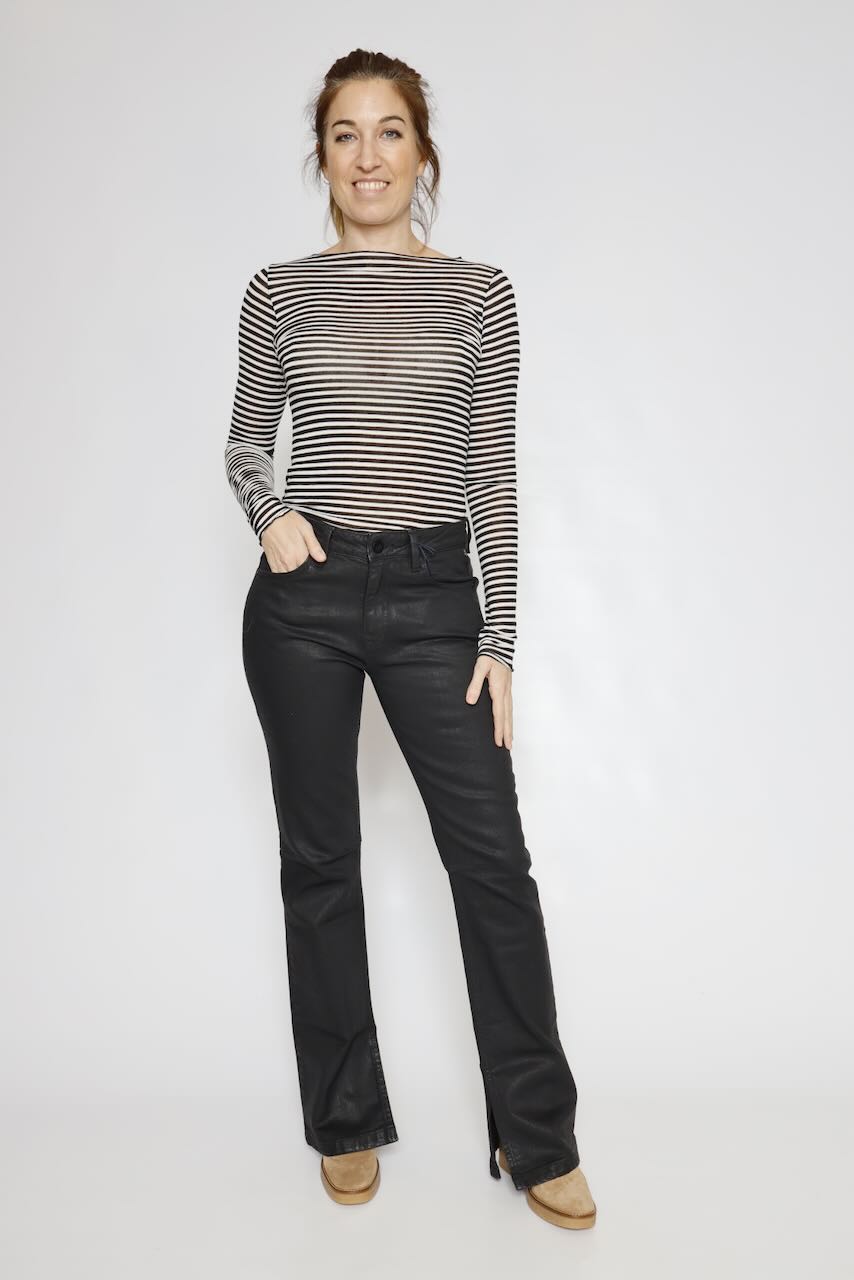 CAMISETA BY09143-RAYAS BLANCO