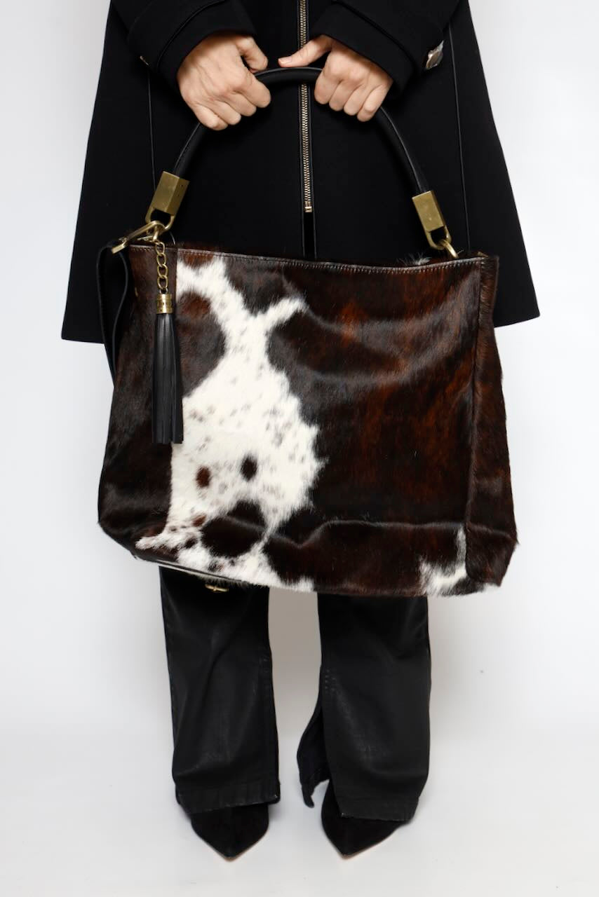 BOLSO POTRO CV65872-BLANCO/MARRON