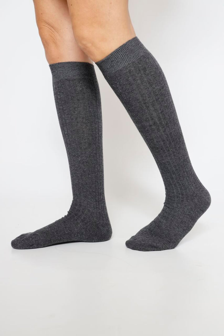 CALCETINES LARGOS LUREX BU1554-GRIS