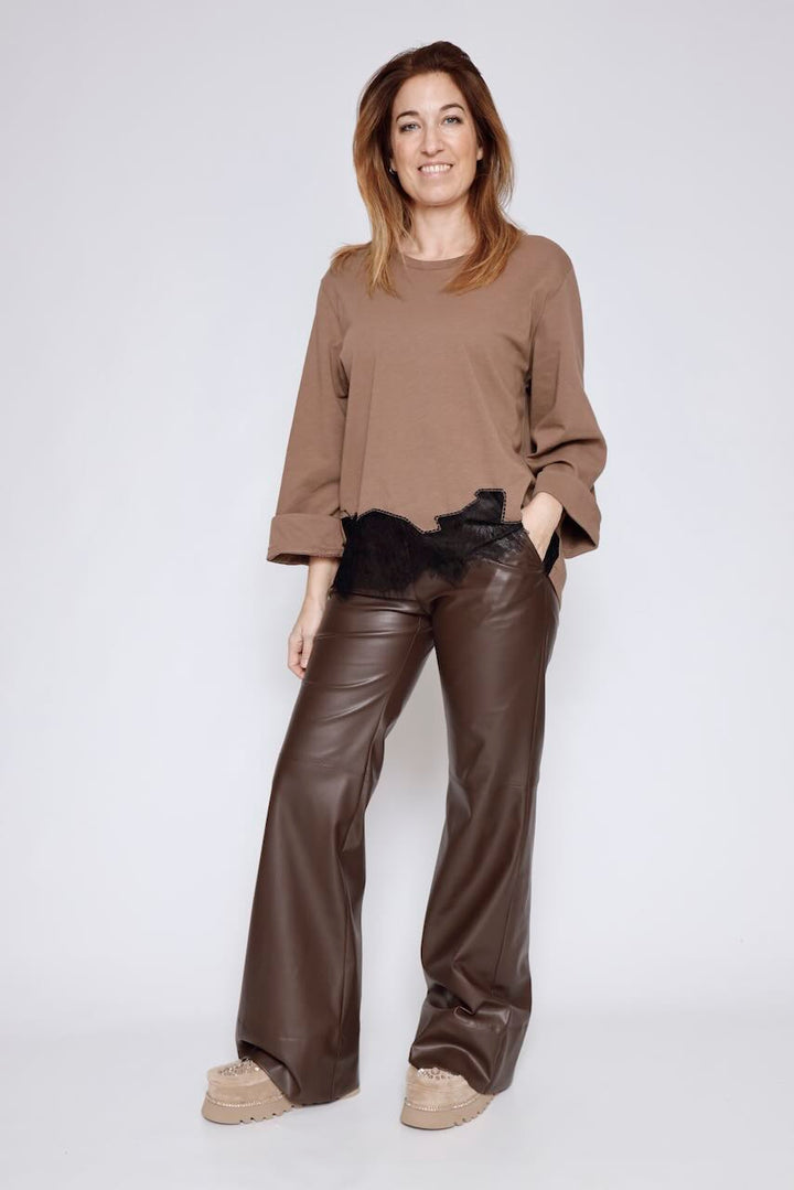 BLUSA  54-2118-MARRON