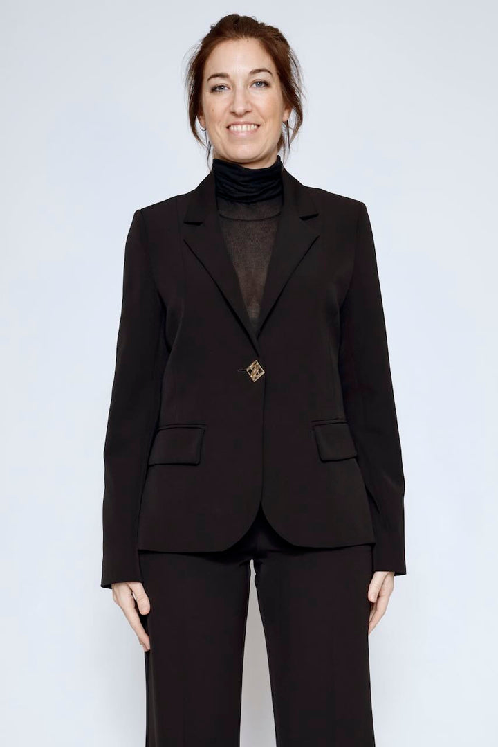 CHAQUETA ENTALLADA 54-1041-NEGRO