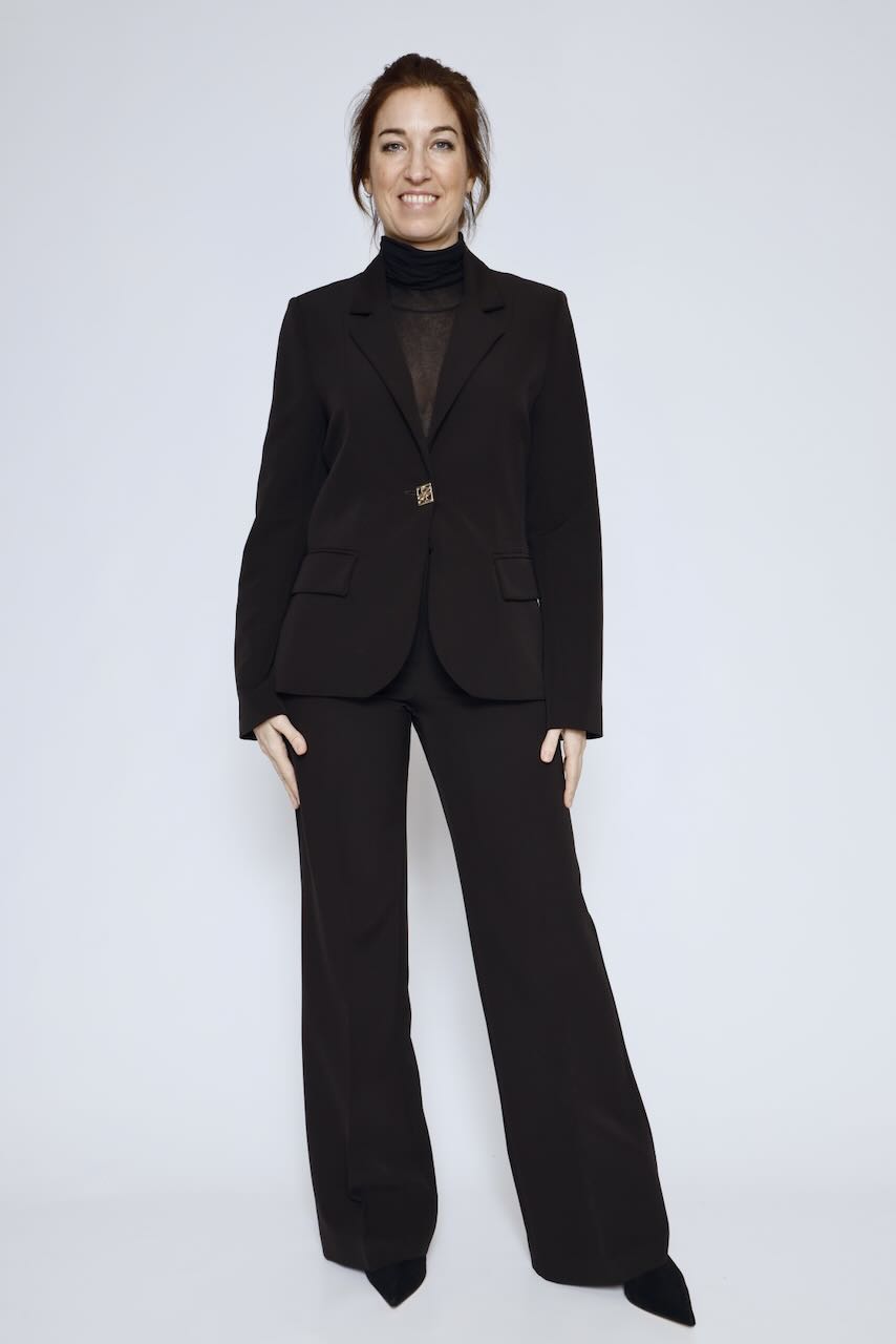 CHAQUETA ENTALLADA 54-1041-NEGRO